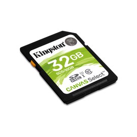 Kingston SDS/32GB SDS 32 GB Canvas Select Class10 UHS-I Flash Memory Card, Black
