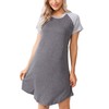 AGKRUNN Women Sleepshirts 3 in 1 Labor/Maternity/Nursing Nightgown Short Sleeve