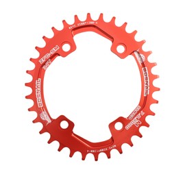 DJC Bike Chainring Asymmetrical 96BCD Round/Oval for XT SLX M6000 / M7000 / M8000 / M9000 MTB 7/8/9/10/11/12 Speed Narrow Wide 30T/32T/34T/36T/38T Tooth (6# Oval Red, 36T)