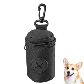 Poo Bag Holder, 1 Pcs Waterproof And Portable Dog Poop Bag Holder, Comfortable And Durable Poo Bag Dispenser, Apply For Walking, Hiking, Camping, Travelling (Black)