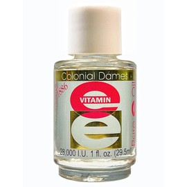 Colonial Dames 28,000 IU Pure Vitamin E Oil 1 fl. Oz. - Nighttime Skin Therapy Oil - Vitamin E-Oil for Hydrated Youthful Looking Skin
