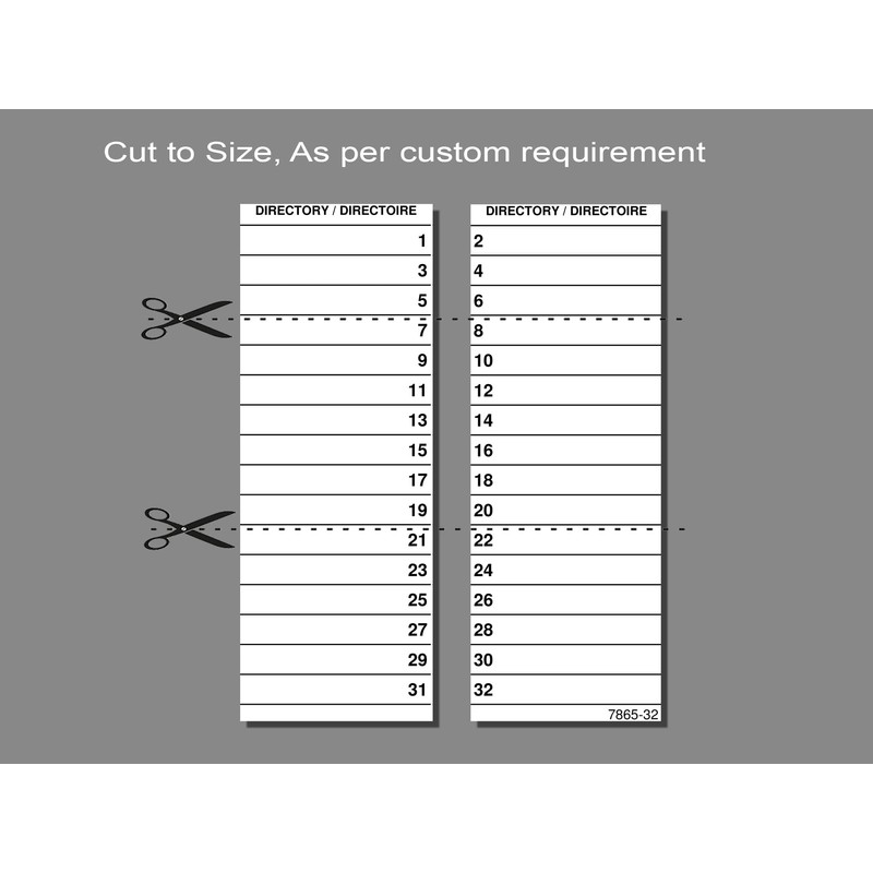 Littversions 48 Circuits 2 Pack Circuit Breaker Panel Directory Labels/Decals/Stickers,