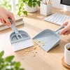 Mini Desktop Dustpan & Brush Set – Compact Plastic Cleaning