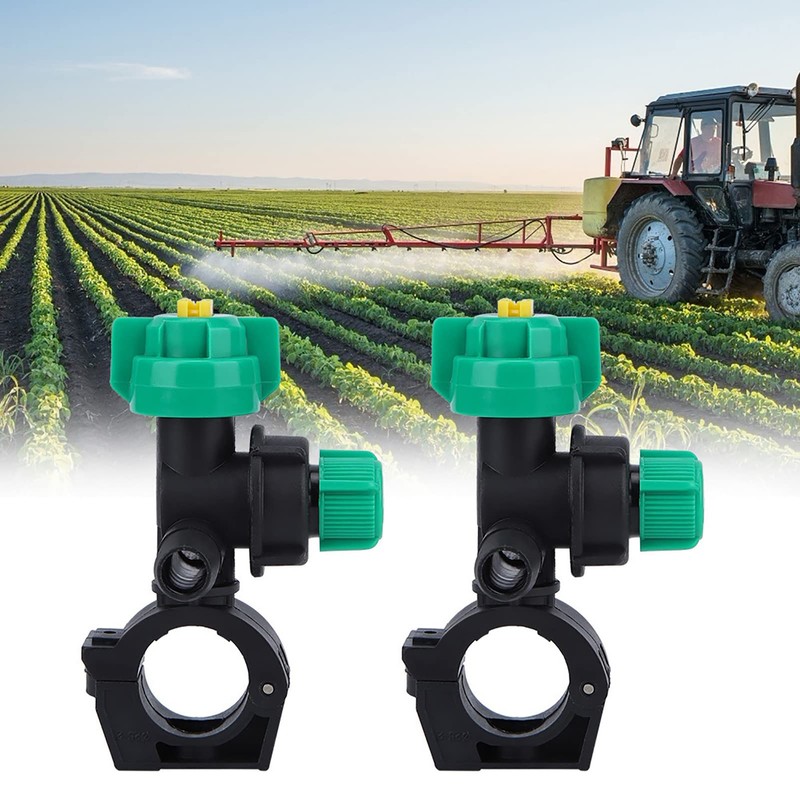 Sprayer Boom Nozzles Nozzle Tip,2Pcs External Thread Agricultural Sprayer Fan