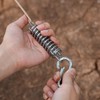 Ubric 4Pcs Stainless Steel Tension Springs Kit Suitable for Camping