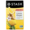 Stash Tea Company Premium Lemon Ginger Herbal Tea Caffeine Free