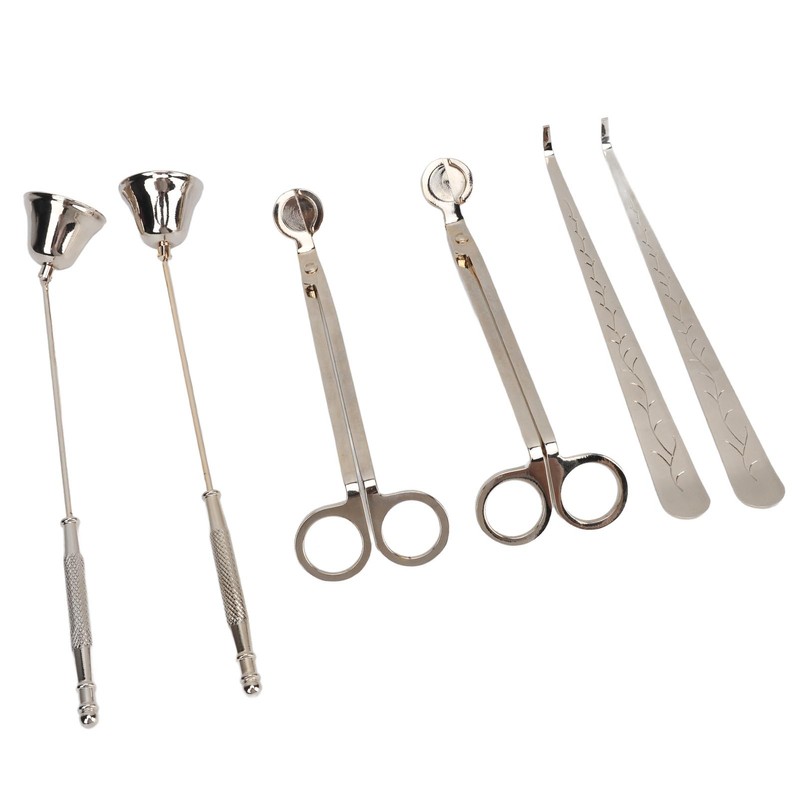 6PCS Candle Accessory Set Wick Trimmer Wick Dipper Candle Snuffer