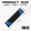 ongfuwu 2PCS Car Seat Belt Cover Pad, Soft Carbon Fiber