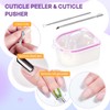 Nail Soaking Bowl (Nail Soaking Bowl 2PCS & Cuticle Pusher