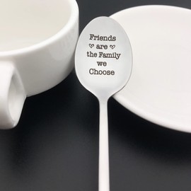 Best Friend Spoon Gifts for Women Friends are The Family We Choose Spoon Christmas Birthday Gifts Mothers Day Gifts Going Away Gifts Friendship Gifts for Friends Bestie BFF
