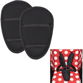 Paquete de 2 fundas para cinturón de seguridad para carriola de bebé, cojín para cinturón de seguridad de coche, para carriola de bebé, almohadillas para orejas universales para cinturón de bebé,