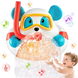 Bath Toy from 1 2 3 4 5 Years, Bath Toy Baby with Music, Bear Foam Machine, Bath Toy Bubble, Water Toy Children Bath Fun Gifts for Boys and Girls 1-5 Years