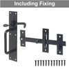 TERF® Heavy Duty Suffolk Gate Latch Door Lock Black Thumb