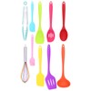10Pcs set Silicone Kitchen Utensils Kitchenware Non Stick Spatula Spoon