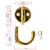 Fuxxer 5 x coat hooks, towel hooks, iron hooks, 3.5
