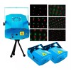 Importeek 3pz Proyector Laser Luz Led Audioritmico Color Figuras +