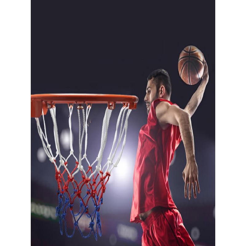 Basketball Net 1 Pack White 12 Loops Netting Replacement Thicker