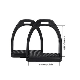 xuuyuu.. Riding Stirrups Abrasion Resistant Horse Stirrups Anti-Slip 2pcs Comfortable Plastic Equestrian (L)