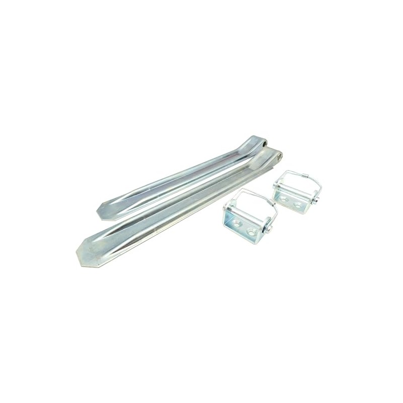HGW 2 x Trailer Hinge with Screw-On Bracket & Spring