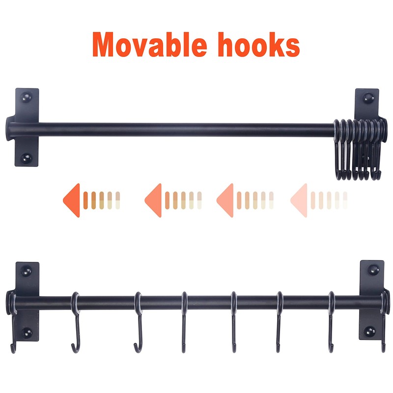 Dseap Pot Rack - Pots and Pans Hanging Rack Rail