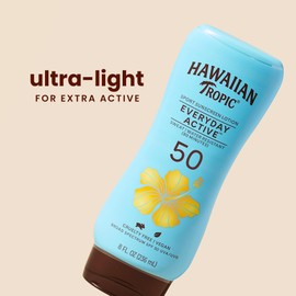 Hawaiian Tropic Everyday Active, Sport Sunscreen Lotion, SPF 50, Light Tropical, 8 fl. oz (236 ml)