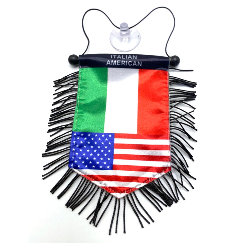 Italian American Flag Rearview Mirror Hanging Accessory – Celebrate Italy