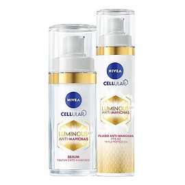 NIVEA Rutina Anti-manchas Rutina Facial Completa Luminous 630 (2 piezas), Enriquecida con cido Hialurnico Serum facial 30 ml  Fluido facial FPS50 con 