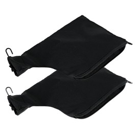 2 Pcs Miter Saw Dust Collector Bags with Zipper and Wired Adjustable Stand，Black Miter Saw Dust Bag for 255 Miter Saw Belt Sander Parts Diagonal Saw Miter Saw Accessories