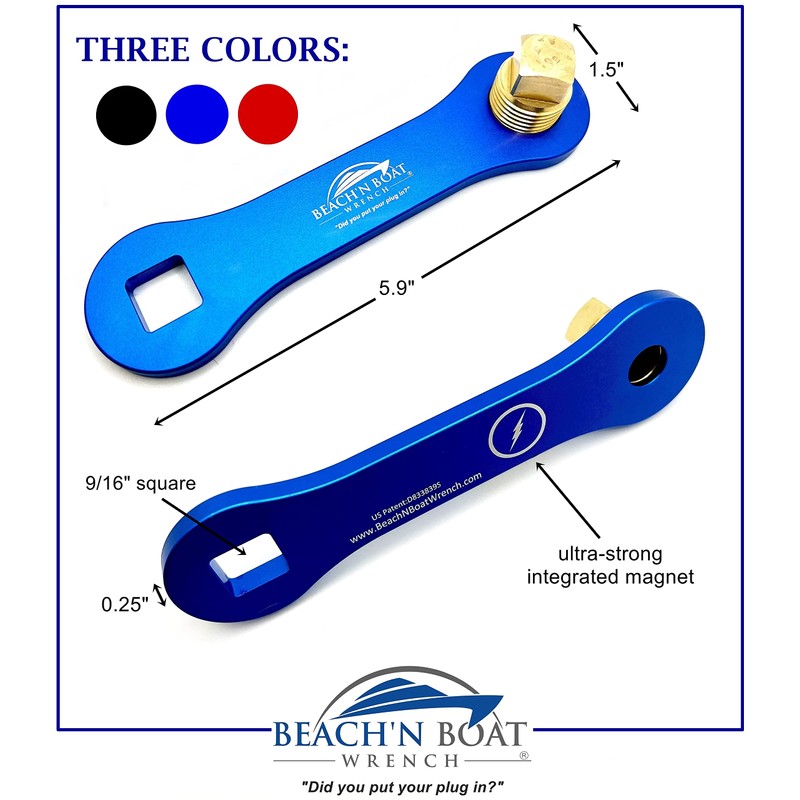 Elite Engineering USA Beach’N Boat Drain Plug Wrench for 1/2