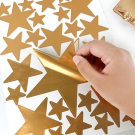 10PCS Star Wall Sticker, Waterproof Star Wall Decals self-Adhesive Vinyl Interior Wallpaper Background Decor for Playroom Classroom Livingroom Nursery.
