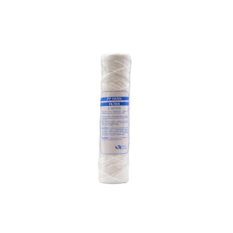 5" Standard Wound String Sediment Water Filter | 5 Micron,