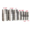 JENSWILL 1-1/4" Stainless Steel Hose Barb Fitting Straight Shape Barbed