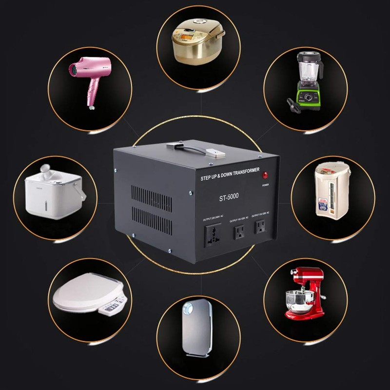 Voltage Transformer Converter, 5KW Step Up/Down 110V 220V Power Voltage