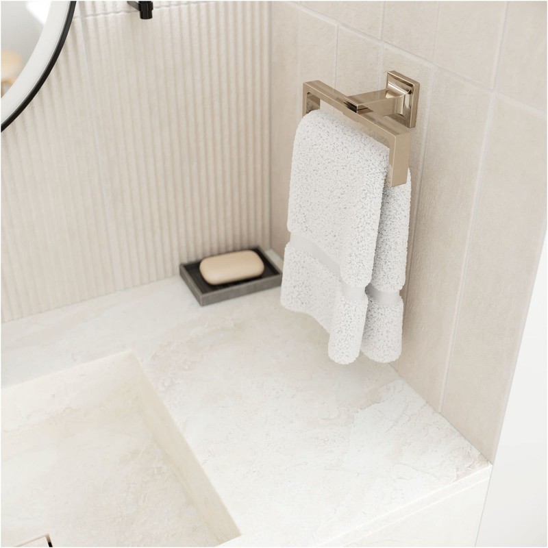 Pfister, BRB-VRVD, Verve 7-1/4" Wall Mounted Towel Ring, Polished Nickel