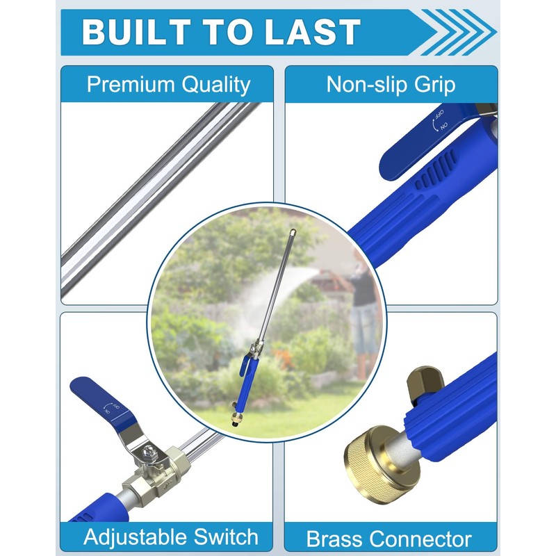 SEN-QII Jet Nozzle High Pressure Hose Nozzle - 18 inch