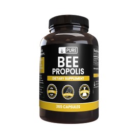 Pure Original Ingredients Bee Propolis (365 Capsules) No Magnesium or Rice Fillers, Always Pure, Lab Verified