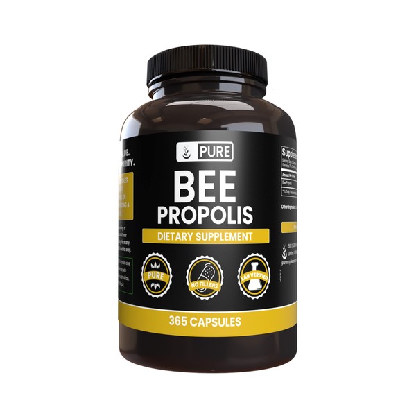 Pure Original Ingredients Bee Propolis (365 Capsules) No Magnesium or