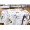 BEAUTEX Provence Oilcloth Tablecloth Embossed Wipe-Clean Garden Tablecloth Round Oval