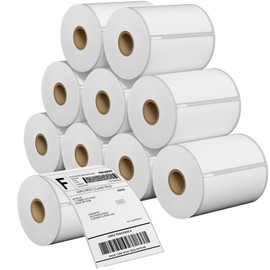 MaxGear 4" x 6" Thermal Labels, Compatible with DYMO 1744907 LabelWriter 4XL, Thermal Internet Postage Labels, Strong Adhesive & Perforated, 2200 Pcs/10 Rolls (Not Compatible with 5XL)