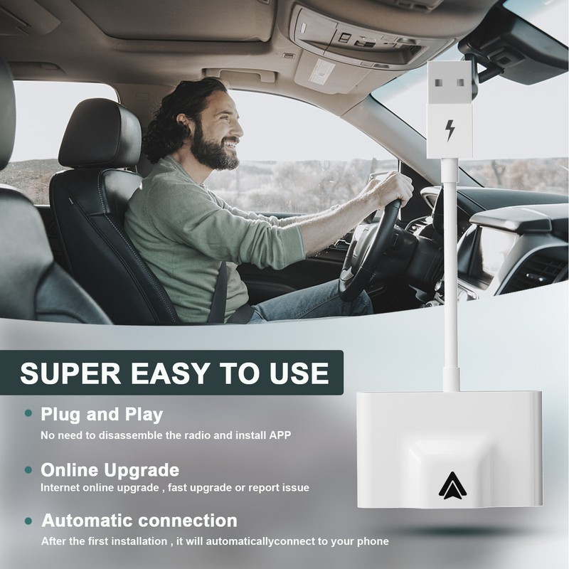 Wireless Auto Car Adapter For Android Type C Plug and