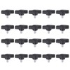QUARKZMAN Pack of 20 T-piece wing knobs knurled screws M4
