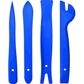 KUNZER 7CE04.1 Clip Remover Set 4-Piece Set Including Roll Bag – Disassembly of Car Plugs, Trims, Trims