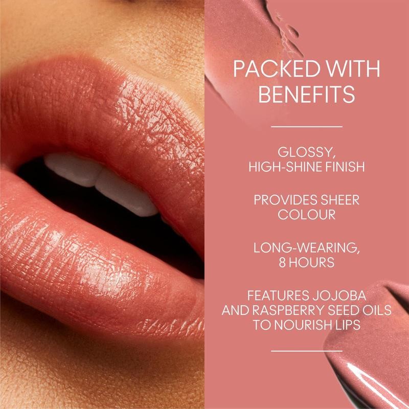 MAC Lustreglass Sheer-Shine Lipstick: Lightweight + Glossy Lipstick:_Local Celeb