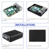 GeeekPi Raspberry Pi 4 Case Aluminum Metal Passive Cooling Case