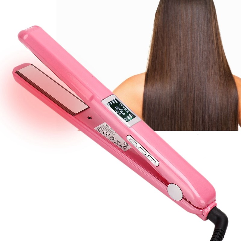 Ultrasonic Infrared Hair Straightener Cold Wave Hair Straighten Curling Iron