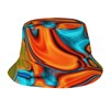 Southwest Hipster Turquoise Orange Swirls Bucket Hat for Men Women