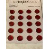 THE PAPER STUDIO RED CRYSTAL ADHESIVE GEMS 12MM 20PCS