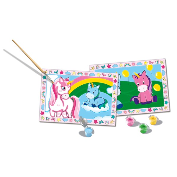 Ravensburger Creart Happy Unicorn Paint by Numbers Kit for Children