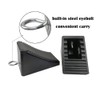 ROBLOCK Heavy-Duty Rubber Wheel Chocks with Eyebolt for Cars, RVs,