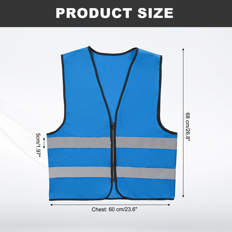 PATIKIL High Visibility Reflective Safety Vest, Class 2 Construction Work
